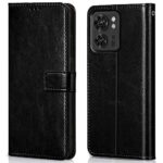 Shock Proof Flip Cover Back Case for Motorola Moto Edge 40 5G | Magnetic Wallet Leather Case with Stand