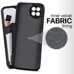 Back Cover for Itel S23 | Ultra Slim Soft Rubberised Case | Inner Velvet Fabric Lining | Matte Silicone Flexible Mobile Case | Camera Protection - Black - Image 3