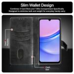 Shock Proof Flip Cover Back Case for Samsung Galaxy A15 5G | Magnetic Wallet Leather Case with Stand - Image 7