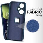 kelpuj Slim Ultra Soft Rubberised Back Cover for 1+ OnePlus Nord CE 3 Lite 5G | Inner Velvet Fabric Lining | Matte Silicone Flexible Camera Protection Back Case - Blue - Image 7