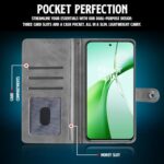 Shock Proof Flip Cover Back Case for 1+ Oneplus Nord Ce 4 5G | Magnetic Wallet Leather Case with Stand - Image 7