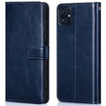 Shock Proof Flip Cover Back Case for Samsung Galaxy M04 | Magnetic Wallet Leather Case with Stand
