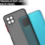 Polycarbonate Translucent Hybrid Back Cover Smoked Matte Back 360 Degree Protection Protective Hard Case Cover for Samsung Galaxy M32 4G (Black) - Image 2