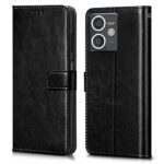 Shock Proof Flip Cover Back Case for Hmd Crest 5G | Magnetic Wallet Leather Case with Stand
