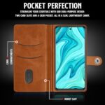 Shock Proof Flip Cover Back Case for Redmi Note 10 Lite | Magnetic Wallet Leather Case with Stand - Image 5