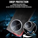 Shock Proof Flip Cover Back Case for Iqoo Z10 5G | Magnetic Wallet Leather Case with Stand - Image 7