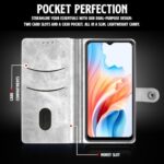 Shock Proof Flip Cover Back Case for Oppo A59 5G | Magnetic Wallet Leather Case with Stand - Image 7