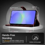 Shock Proof Flip Cover Back Case for Samsung Galaxy A36 5G | Magnetic Wallet Leather Case with Stand - Image 5