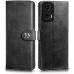 Shock Proof Flip Cover Back Case for Motorola Moto G35 5G | Magnetic Wallet Leather Case with Stand