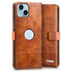 Shock Proof Flip Cover Back Case for Apple Iphone 15 Plus | Magnetic Wallet Leather Case with Stand - Image 5