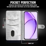 Shock Proof Flip Cover Back Case for Oppo A3 Pro 5G | Magnetic Wallet Leather Case with Stand - Image 7
