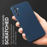 Back Case Cover for Samsung Galaxy M35 5G | Camera Bump Protection & Inner Velvet Fabric Lining | Ultra Slim Matte Soft Rubberised Case Cover (Blue) - Image 8