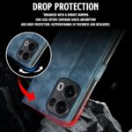 Shock Proof Flip Cover Back Case for Oppo Reno 13 Pro 5G | Magnetic Wallet Leather Case with Stand - Image 7