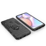 kelpuj Shock Proof Back Case Mobile Cover for Samsung Galaxy A10s | Galaxy M01s (Armor | Hybrid PC + TPU | Full Protection with Ring Holder Kickstand | Carbon Black) - Image 6