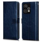 Shock Proof Flip Cover Back Case for Hmd Crest Max 5G | Magnetic Wallet Leather Case with Stand