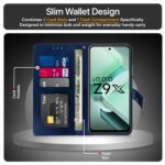 Shock Proof Flip Cover Back Case for Iqoo Z9X 5G | Magnetic Wallet Leather Case with Stand - Image 7