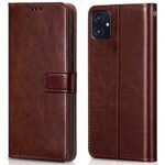 Shock Proof Flip Cover Back Case for Samsung Galaxy M04 | Magnetic Wallet Leather Case with Stand