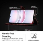 Shock Proof Flip Cover Back Case for Redmi A5 | Magnetic Wallet Leather Case with Stand - Image 5