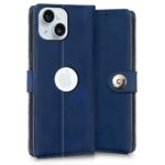 Shock Proof Flip Cover Back Case for Iphone 15 Plus | Magnetic Wallet Leather Case with Stand - Image 4