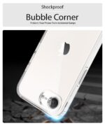 Transparent Back Cover Case for iPhone 16e | Raised Bumps for Full Device & Camera Protection Shockproof TPU Silicone Back Case Mobile Cover Transparent - Image 4