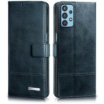 Shock Proof Flip Cover Back Case for Samsung Galaxy M32 5G | Magnetic Wallet Leather Case with Stand