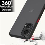 Polycarbonate Translucent Hybrid OnePlus Nord CE 2 Lite 5G Back Cover Smoked Matte Bumper Back 360 Degree Protection Protective Hard Back Cover for 1+ OnePlus Nord CE 2 Lite 5G (Black) - Image 5