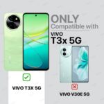 Shock Proof Flip Cover Back Case for Vivo T3X 5G | Magnetic Wallet Leather Case with Stand - Image 2