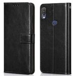 Shock Proof Flip Cover Back Case for Asus Zenfone Max Pro M1 | Magnetic Wallet Leather Case with Stand