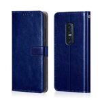 Shock Proof Flip Cover Back Case for Vivo V17 Pro | Magnetic Wallet Leather Case with Stand