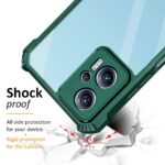 Shockproof Crystal Clear Redmi K50i 5G Back Cover Case | 360 Degree Protection | Transparent Mobile Back Cover Case for Xiaomi Redmi K50i 5G | Hybrid PC + TPU (Green Bumper) - Image 3