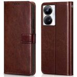 Shock Proof Flip Cover Back Case for Realme 10 Pro Plus 5G | Magnetic Wallet Leather Case with Stand