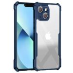 kelpuj Crystal Clear Transparent Back Case for Compatible with Apple iPhone 13 | Shockproof TPU Silicone Cover | Full Body & Camera Protection |Transparent