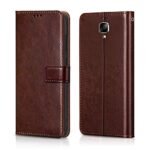 Shock Proof Flip Cover Back Case for 1+ Oneplus 3 | Magnetic Wallet Leather Case with Stand