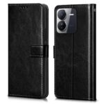 Shock Proof Flip Cover Back Case for Iqoo Z9 5G | Magnetic Wallet Leather Case with Stand