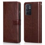 Shock Proof Flip Cover Back Case for 1+ Oneplus 9Rt | Magnetic Wallet Leather Case with Stand