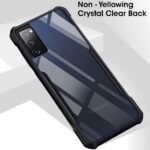 Shockproof Clear Protective Back Case for Samsung Galaxy S20 FE | S20 FE 5G - AirEDGE Technology | 360 Degree Camera Protection | Transparent Hybrid Back Case Mobile Cover - Black - Image 3