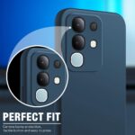 Back Cover for Vivo T4X 5G | IQOO Z10X 5G | Ultra Slim Soft Rubberised Case | Inner Velvet Fabric Lining | Matte Silicone Flexible Mobile Case | Camera Protection (Blue) - Image 8