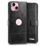 Shock Proof Flip Cover Back Case for Apple Iphone 15 | Magnetic Wallet Leather Case with Stand - Image 5