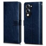 Shock Proof Flip Cover Back Case for Vivo T4 Lite 5G | Magnetic Wallet Leather Case with Stand
