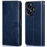 Shock Proof Flip Cover Back Case for Realme C55 | Magnetic Wallet Leather Case with Stand