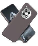 Slim Frameless Back Cover for 1+ OnePlus 12R 5G | Ultra Thin Lightweight Design & Camera Protection | Soft Matte Silicone Flexible Mobile Case (Grey) - Image 4