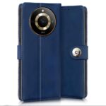 Shock Proof Flip Cover Back Case for Realme Narzo 60 Pro | Magnetic Wallet Leather Case with Stand - Image 2