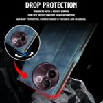 Shock Proof Flip Cover Back Case for Vivo V30E 5G | Magnetic Wallet Leather Case with Stand - Image 5