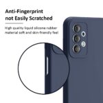 Ultra Slim Soft Rubberised Back Cover for Vivo Y21 | Y21s | Y21G | Inner Velvet Fabric Lining | Matte Silicone Flexible Camera Protection Back Case  Blue - Image 6