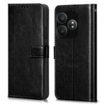 Shock Proof Flip Cover Back Case for Realme Gt 6T 5G | Magnetic Wallet Leather Case with Stand