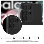 Back Cover for Samsung Galaxy S22 Ultra 5G | Ultra Slim Soft Rubberised Case (Black) - Image 8