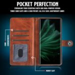 Shock Proof Flip Cover Back Case for Realme P2 Pro 5G | Magnetic Wallet Leather Case with Stand - Image 5