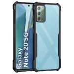 Shock Proof Clear Back Cover Case Mobile Cover for Samsung Galaxy Note 20 (Hard | Hybrid PC + TPU | Full Armour Device & Camera Protection | Black) - Image 2