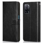 Shock Proof Flip Cover Back Case for Oppo A53S 5G | Magnetic Wallet Leather Case with Stand