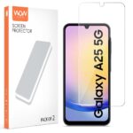 Unbreakable Nano Film Glass Screen Protector for Samsung Galaxy A25 5G [ Flexible Like a Screen Guard, Harder Than a Tempered Glass ]  Pack of 2 Clear - Image 2